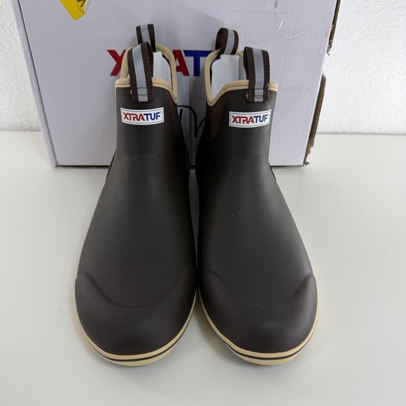 Xtratuf 6" Ankle Deck Boots Mens Size 13 Brown Waterproof Slip Resistant 22734 - Picture 2 of 9